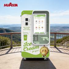 Trasforma 0,91 m2 in un centro di profitto 24 ore su 24: stazione robotica per il gelato HUAXIN B83 Max